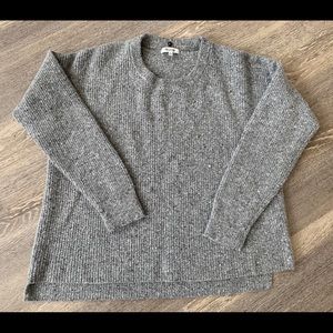 Warm, grey Madewell sweater